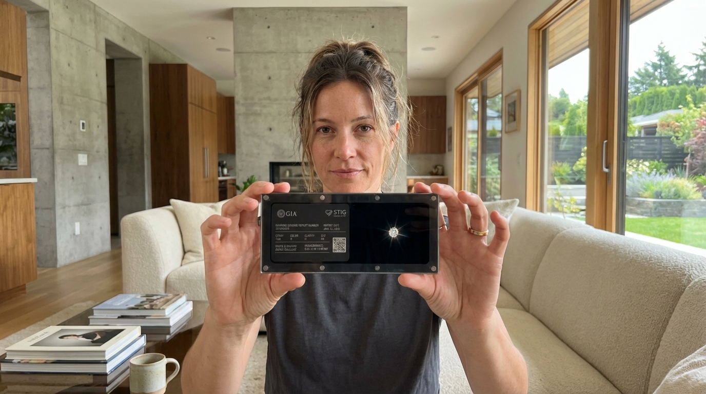 Sarah K. with her Diamond Solution box