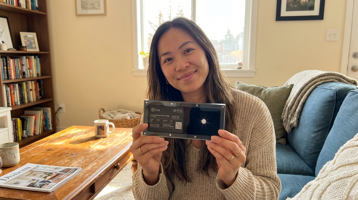 Yuki T. with her Diamond Solution box